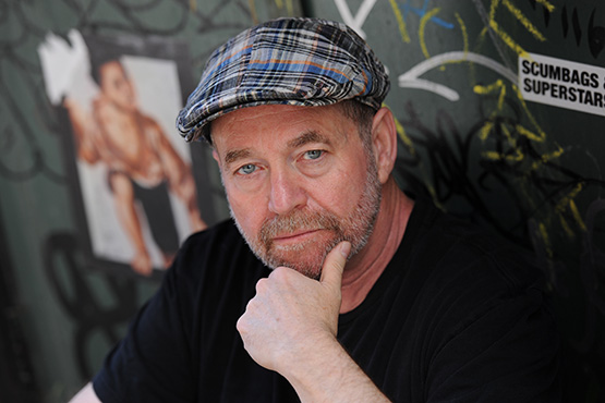 closeup of man in urban setting